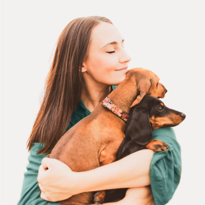 femme chien